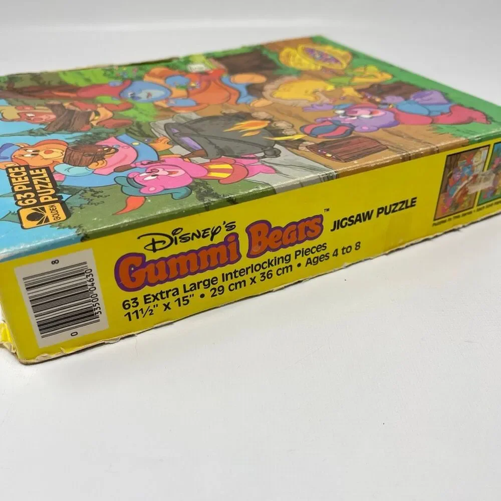 Vintage 1986 Golden 4630 Disney Adventures of the Gummi Bears 63 Pieces Puzzle